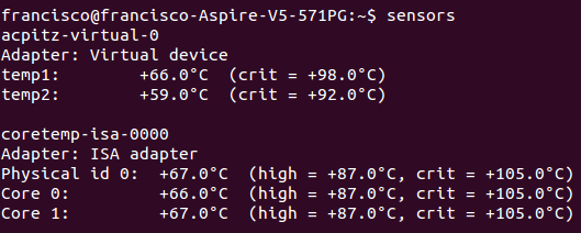 ¿Cómo saber la temperatura del procesador con comandos en Linux?